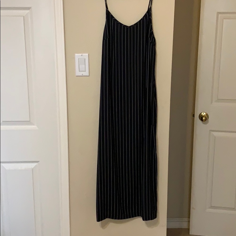 Express Pinstripe midi dress
